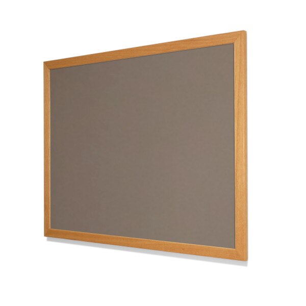 2208 Mushroom Medley Colored Cork Forbo Bulletin Board with Red Oak Frame